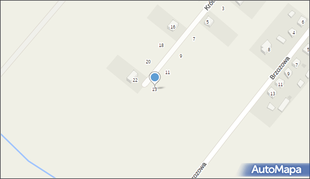 Samborowo, Krótka, 13, mapa Samborowo