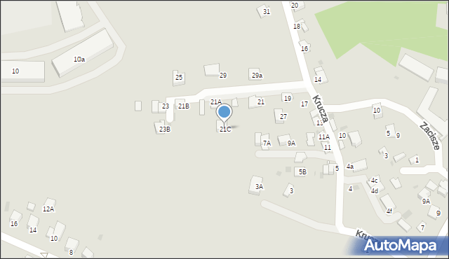 Sandomierz, Krucza, 21C, mapa Sandomierza