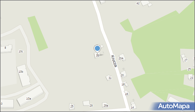 Sandomierz, Krucza, 33, mapa Sandomierza