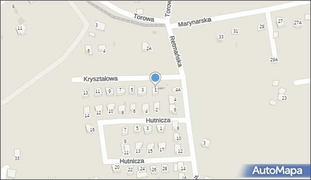 Sandomierz, Kryształowa, 1, mapa Sandomierza