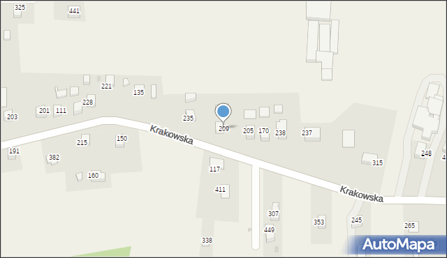 Sanka, Krakowska, 19, mapa Sanka