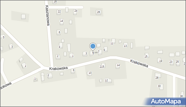 Sanka, Krakowska, 5, mapa Sanka