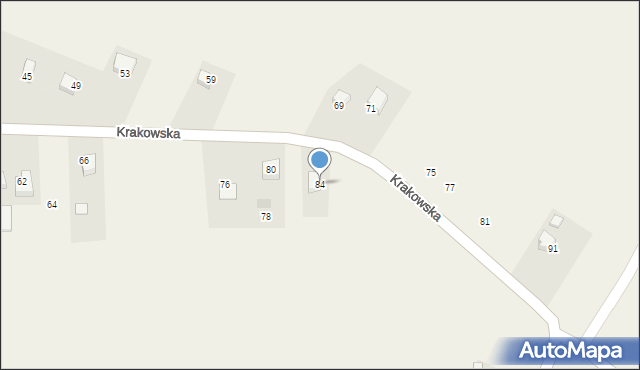 Sanka, Krakowska, 84, mapa Sanka