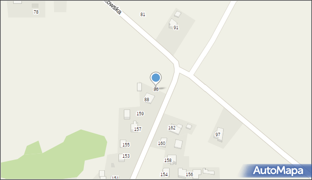 Sanka, Krakowska, 86, mapa Sanka