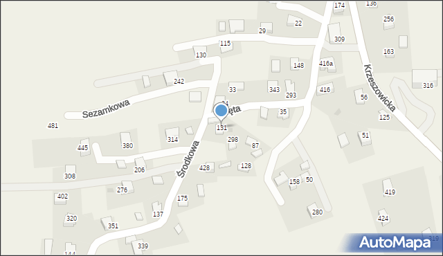 Sanka, Kręta, 9, mapa Sanka