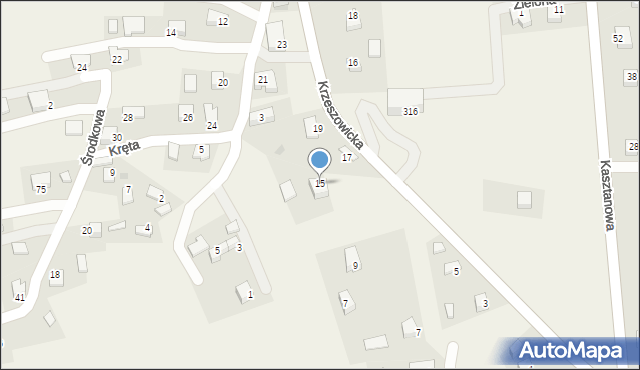 Sanka, Krzeszowicka, 15, mapa Sanka