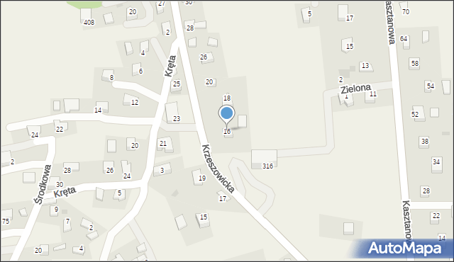 Sanka, Krzeszowicka, 16, mapa Sanka