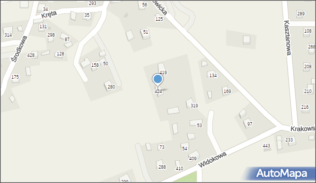 Sanka, Krzeszowicka, 7, mapa Sanka