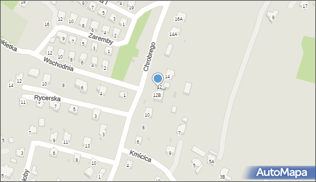 Sanok, Króla Bolesława Chrobrego, 12A, mapa Sanok