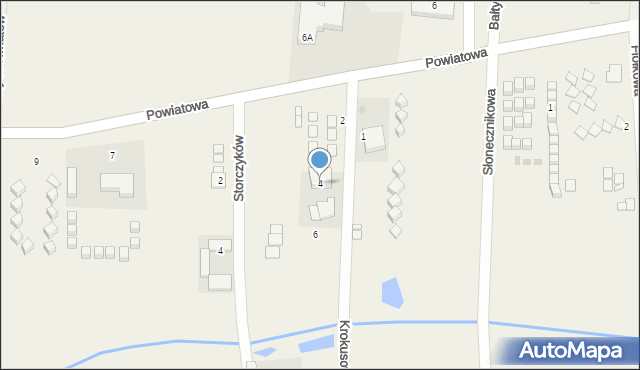 Sarbinowo, Krokusowa, 4, mapa Sarbinowo