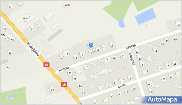 Sarnaki, Krecia, 9, mapa Sarnaki