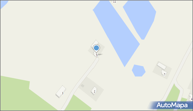 Sąsieczno, Krótka, 1, mapa Sąsieczno