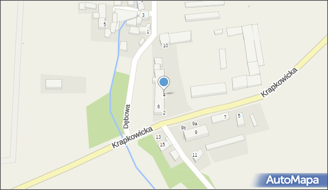 Ściborowice, Krapkowicka, 4, mapa Ściborowice