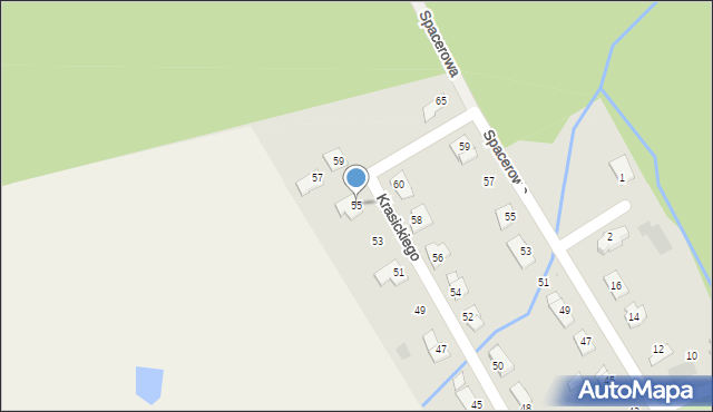Sępólno Krajeńskie, Krasickiego Ignacego, bp., 55, mapa Sępólno Krajeńskie