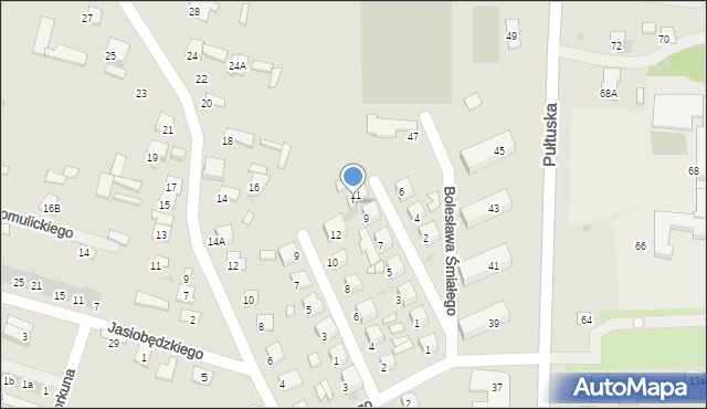 Serock, Króla Władysława Łokietka, 11a, mapa Serock