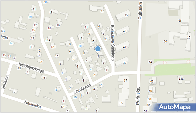 Serock, Króla Władysława Łokietka, 3, mapa Serock