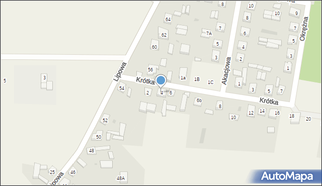 Siedlec, Krótka, 4, mapa Siedlec