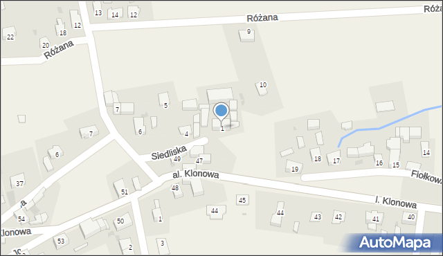 Siedliska, Krokusowa, 1, mapa Siedliska