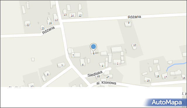 Siedliska, Krokusowa, 5, mapa Siedliska