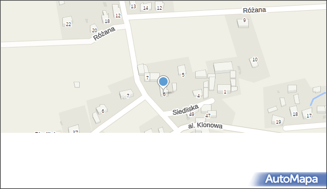 Siedliska, Krokusowa, 6, mapa Siedliska