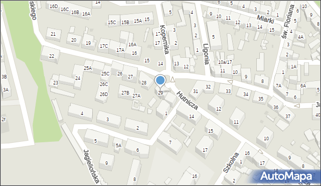 Siemianowice Śląskie, Króla Jana III Sobieskiego, 29, mapa Siemianowice Śląskie