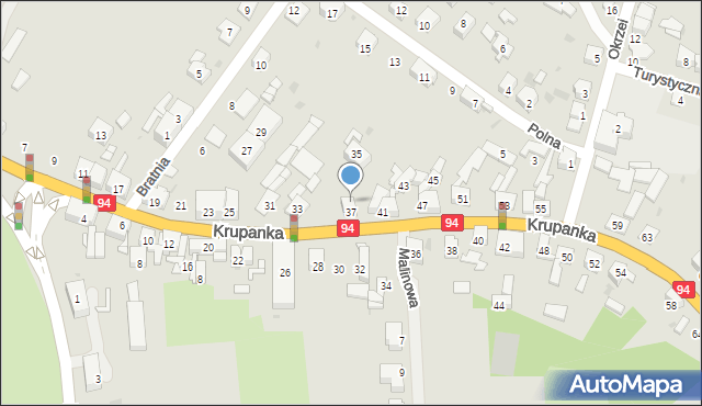 Siemianowice Śląskie, Krupanka Henryka, 39, mapa Siemianowice Śląskie