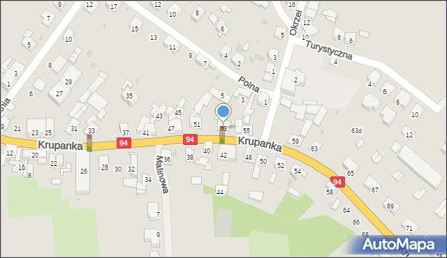 Siemianowice Śląskie, Krupanka Henryka, 53, mapa Siemianowice Śląskie