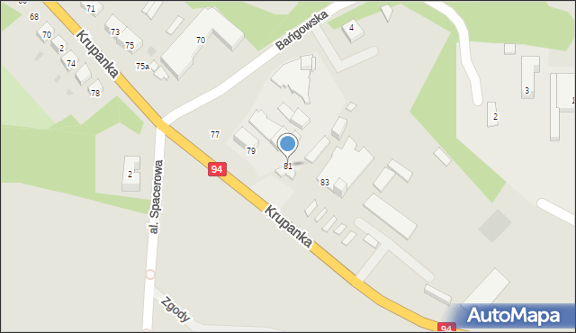 Siemianowice Śląskie, Krupanka Henryka, 81, mapa Siemianowice Śląskie