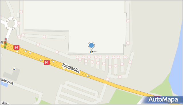 Siemianowice Śląskie, Krupanka Henryka, 95, mapa Siemianowice Śląskie