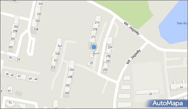Siemianowice Śląskie, Króla Władysława Jagiełły, 27, mapa Siemianowice Śląskie
