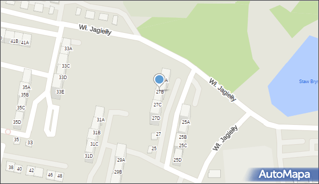 Siemianowice Śląskie, Króla Władysława Jagiełły, 27B, mapa Siemianowice Śląskie