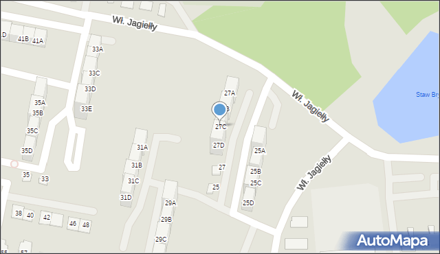 Siemianowice Śląskie, Króla Władysława Jagiełły, 27C, mapa Siemianowice Śląskie