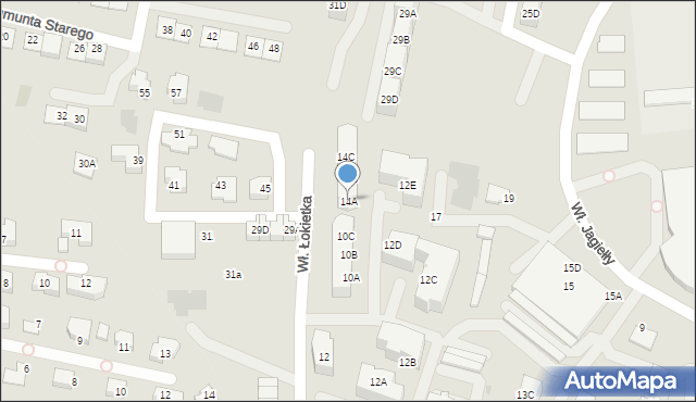 Siemianowice Śląskie, Króla Władysława Łokietka, 14A, mapa Siemianowice Śląskie