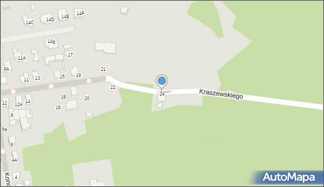 Siemiatycze, Kraszewskiego Józefa Ignacego, 24, mapa Siemiatycze