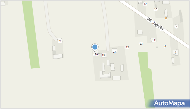 Siemień, Króla Władysława Jagiełły, 19A, mapa Siemień