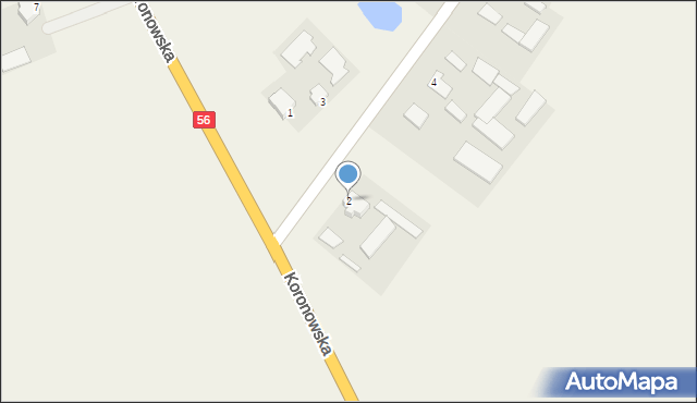 Sienno, Krakowska, 2, mapa Sienno