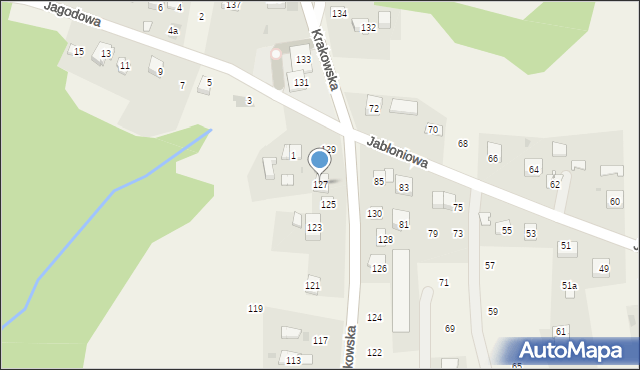 Siepraw, Krakowska, 127, mapa Siepraw