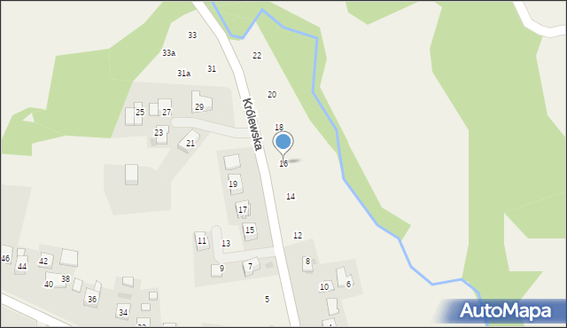 Siepraw, Królewska, 16, mapa Siepraw