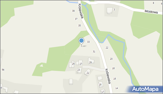 Siepraw, Królewska, 33a, mapa Siepraw