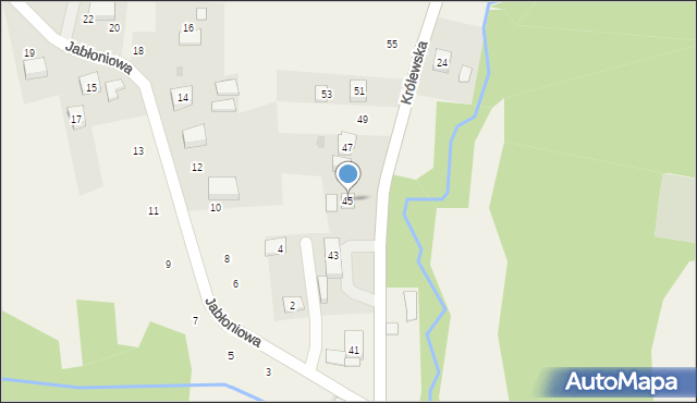 Siepraw, Królewska, 45, mapa Siepraw