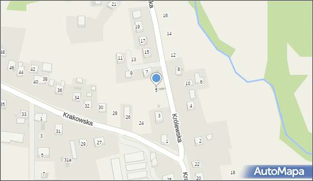 Siepraw, Królewska, 5, mapa Siepraw