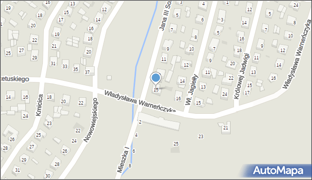Sieradz, Króla Jana III Sobieskiego, 15, mapa Sieradz