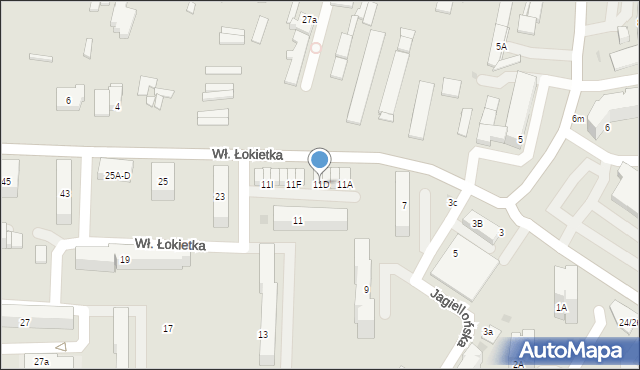 Sieradz, Króla Władysława Łokietka, 11D, mapa Sieradz