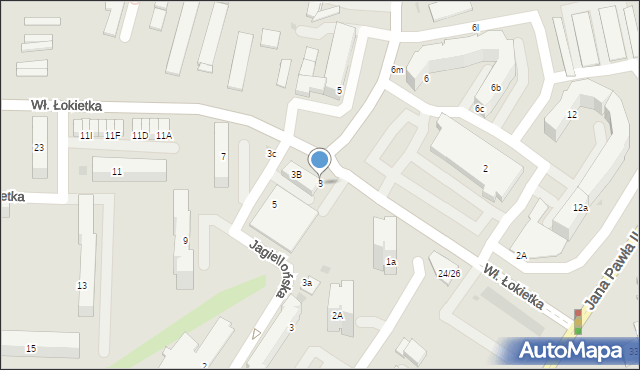 Sieradz, Króla Władysława Łokietka, 3, mapa Sieradz