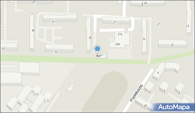 Sieradz, Króla Władysława Łokietka, 35a, mapa Sieradz