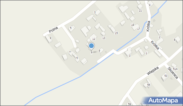 Sierakowice, Krótka, 7, mapa Sierakowice