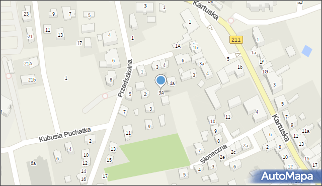 Sierakowice, Króla Jana III Sobieskiego, 3A, mapa Sierakowice
