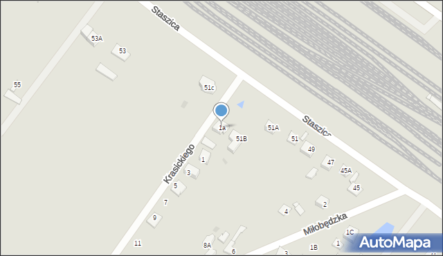 Sierpc, Krasickiego Ignacego, bp., 1a, mapa Sierpc