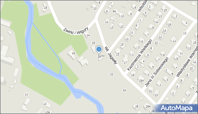 Sierpc, Króla Władysława Jagiełły, 20, mapa Sierpc