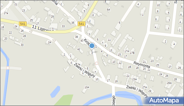 Sierpc, Krótka, 2, mapa Sierpc